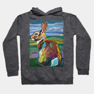 Wild Mountain Rabbit by Robert Phelps Hoodie